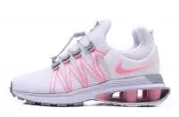 chaussures nike shox gravity 908 mesh surface slow gas column white pink